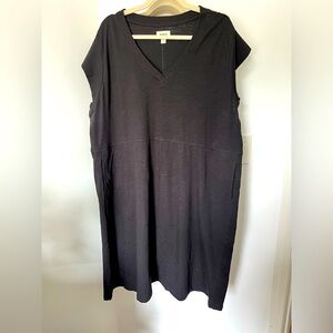 Pact Organic Knit Cotton Dress XXXL Black